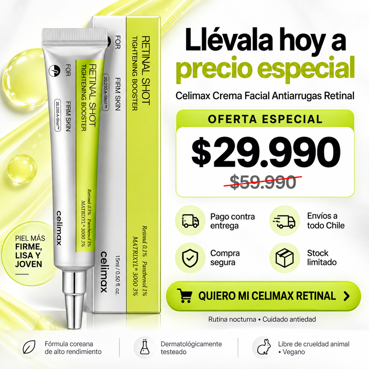 Celimax Crema Facial Antiarrugas Retinal