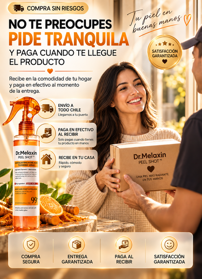 Dr. Melaxin Peel Shot™ – Spray Exfoliante Corporal con Ácido Kójico + Cúrcuma
