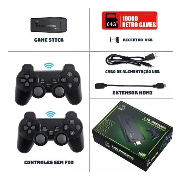 Game Stick 4k Lite Ultra Hd Consola Retro Videojuegos