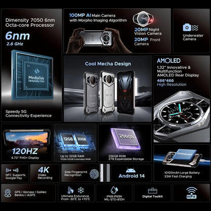 Smartphone Doogee S200 Con Doble Sim 256 Gb De Almacenamiento 32 Gb De Ram