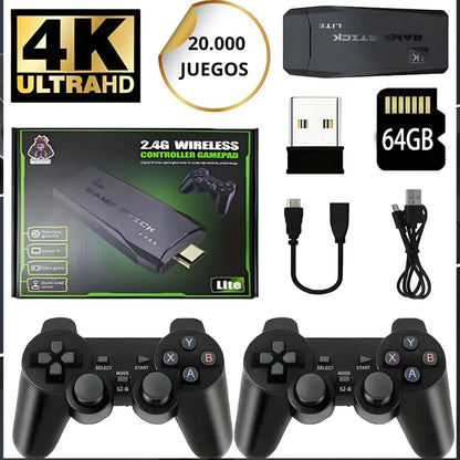 Game Stick 4k Lite Ultra Hd Consola Retro Videojuegos