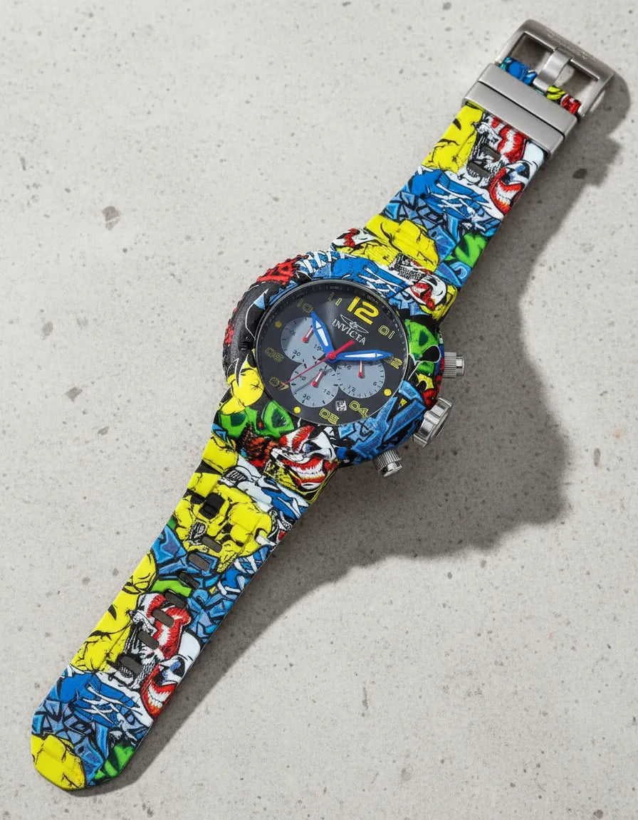 Reloj Invicta 36774 Cuarzo Exclusivo Para Hombre Negro Multicolor Multicolor