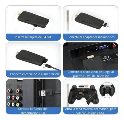 Game Stick 4k Lite Ultra Hd Consola Retro Videojuegos