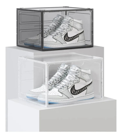 5 Cajas Organizadoras Zapatos Zapatillas Tacones Accesorios Transparente