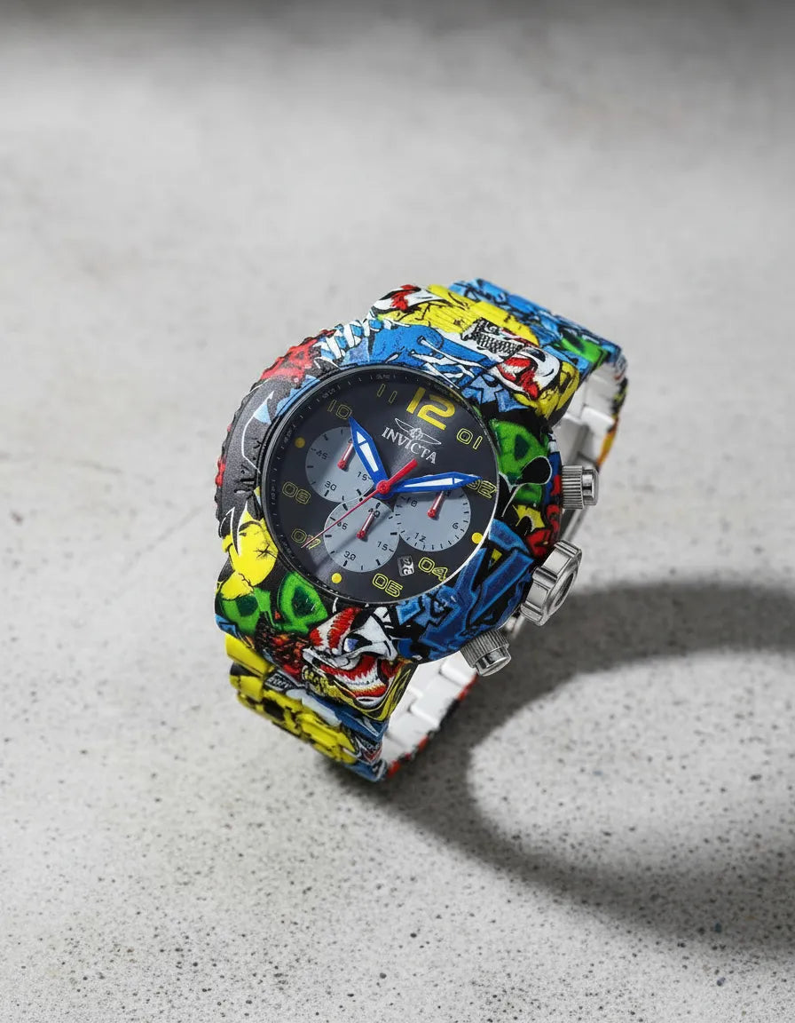 Reloj Invicta 36774 Cuarzo Exclusivo Para Hombre Negro Multicolor Multicolor