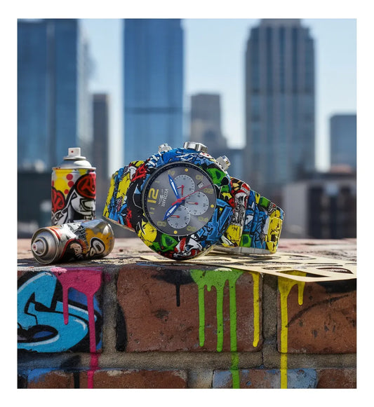 Reloj Invicta 36774 Cuarzo Exclusivo Para Hombre Negro Multicolor Multicolor