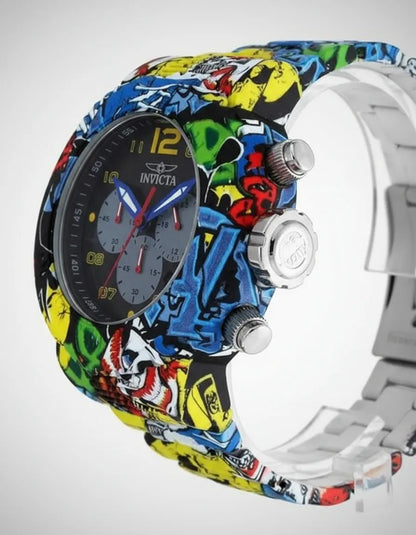 Reloj Invicta 36774 Cuarzo Exclusivo Para Hombre Negro Multicolor Multicolor