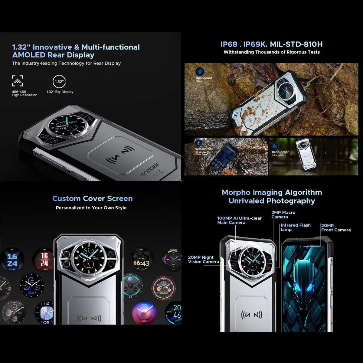 Smartphone Doogee S200 Con Doble Sim 256 Gb De Almacenamiento 32 Gb De Ram