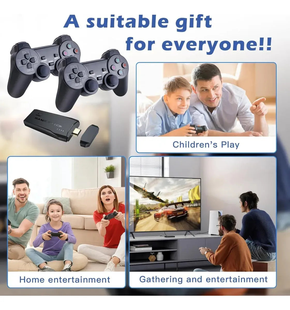 Game Stick 4k Lite Ultra Hd Consola Retro Videojuegos