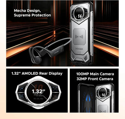 Doogee S200 5g 48gb Ram 256gb Rom Plateado