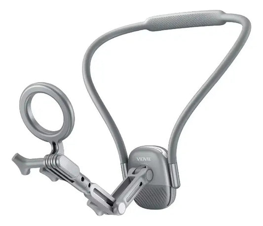 Soporte De Cuello Magnético Para Teléfono Vidvie Hc1552 Plateado