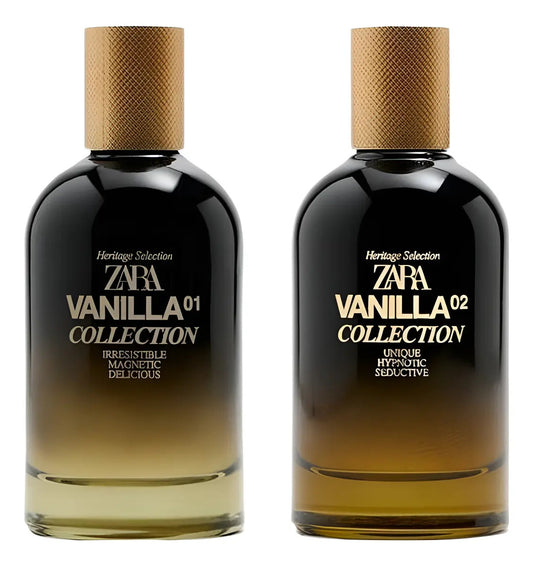 Set X2 Perfumes Vanilla Collection 01 Y 02 Zara 100ml C/u