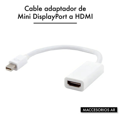 Adaptador Mini Displayport Thunderbolt Hdmi Para Apple Color Blanco