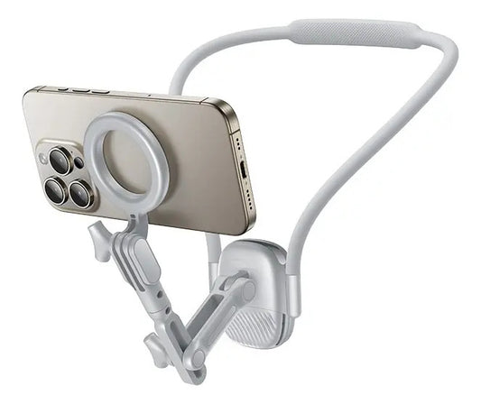 Soporte De Cuello Magnético Para Teléfono Vidvie Hc1552 Plateado