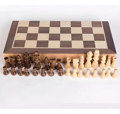 Tablero De Ajedrez Madera 39x39cm Magnético Premium