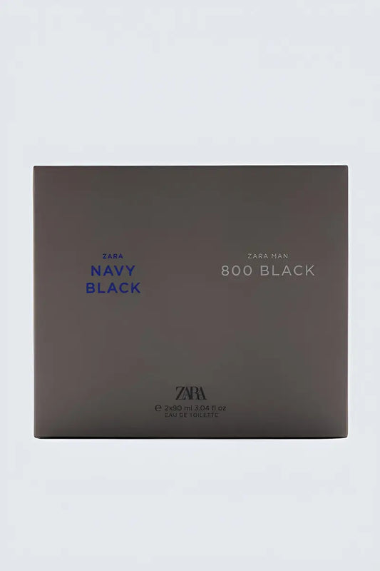 Set Perfumes Zara Man Navy Black + 800 Black Edt Hombre